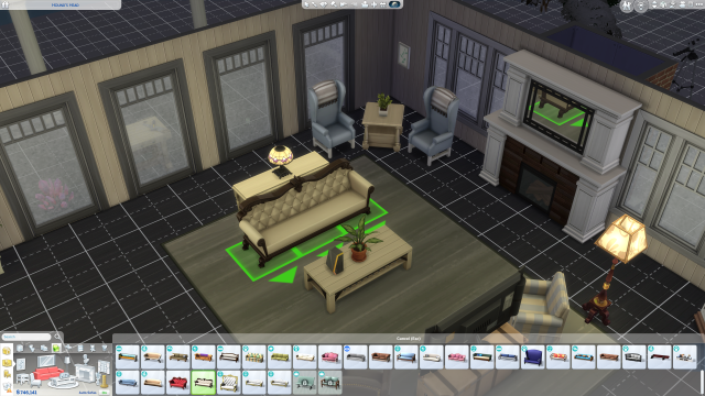 1695651577 641 Comment deplacer des objets vers le haut et vers le Capture d’écran d’une modification de l’emplacement d’un canapé dans Les Sims 4.