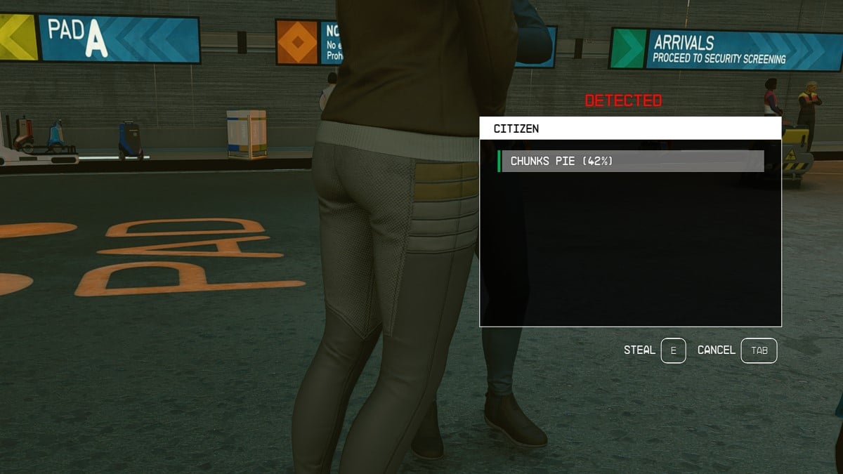 Comment pickpocket a Starfield Vol à la tire Starfield