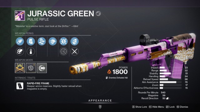 1697643942 482 Comment obtenir Jurassic Green dans Destiny 2 Guide du Capture d’écran par Prima Games