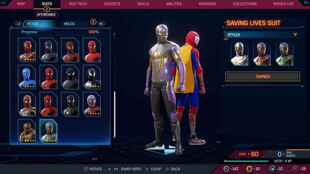 1697732353 486 Tous les costumes dans Spider Man 2 pour Peter et Miles 1697732353 486 Tous les costumes dans Spider Man 2 pour Peter et Miles