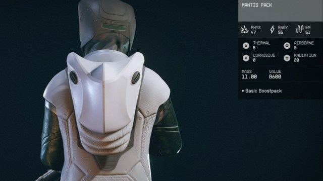 1697820086 988 Comment obtenir la combinaison spatiale Mantis dans Starfield Pack de mantes Starfield