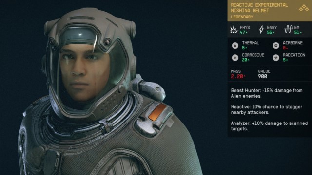 1697820870 534 Comment obtenir la combinaison spatiale experimentale Nishina dans Starfield Casque de combinaison spatiale Starfield Experimental Nishina
