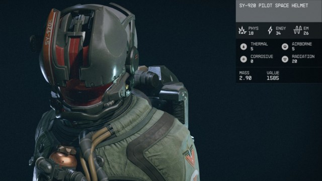 1697821588 610 Comment obtenir la combinaison spatiale du pilote SY 920 dans Starfield Casque Starfield-SY-920