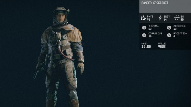 1697821947 347 Comment obtenir la combinaison spatiale Ranger dans Starfield Statistiques de la combinaison spatiale Starfield Ranger