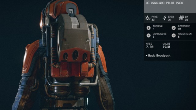 1698094208 533 Comment obtenir la combinaison spatiale UC Vanguard dans Starfield Pack pilote Starfield UC Vanguard