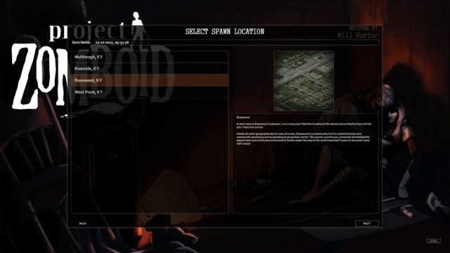 1698255596 706 Le meilleur emplacement de depart dans Project Zomboid Écran de sélection de la carte Project Zomboid