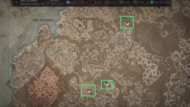 1698437176 555 Diablo 4 Tous les emplacements des coffres dacier vivants Coffres d’acier vivants des steppes sèches