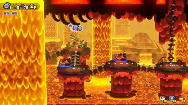 1698603549 111 Super Mario Bros Wonder Toutes les entrees speciales dans Une capture d’écran de Super Mario Bros. Wonder des 25 Wonder Seed verrouillés dans le niveau W6.