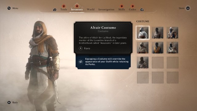 Assassins Creed Mirage Comment obtenir les tenues Altair amp Ezio Assassins Creed Mirage Comment obtenir les tenues Altair amp Ezio