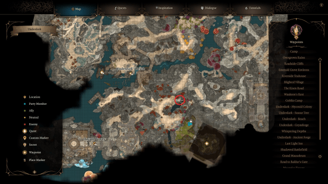 Baldurs Gate 3 Comment trouver la crique purulente dans lobscurite Baldurs Gate 3 Comment trouver la crique purulente dans lobscurite