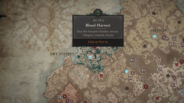 Comment augmenter les acclamations du chasseur dans Diablo 4 Récolte de sang dans Diablo 4