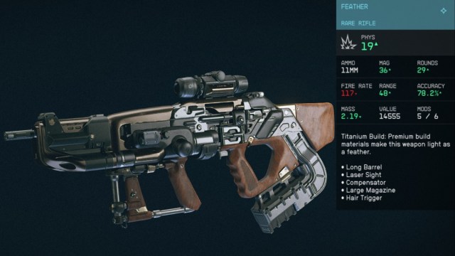 Comment obtenir Feather dans Starfield Statistiques Starfield Feather