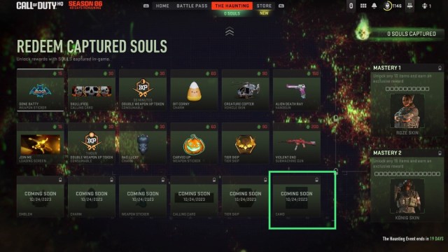 Comment obtenir le camouflage de goule dans MW2 The Haunting Débloquez le camouflage Ghoulie dans MW2 et Warzone.