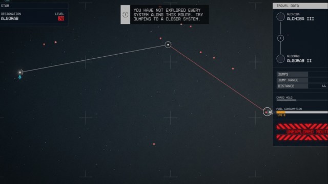 Comment se rendre au systeme stellaire dAlgorab dans Starfield Trajectoire de vol d’Algorab Starfield
