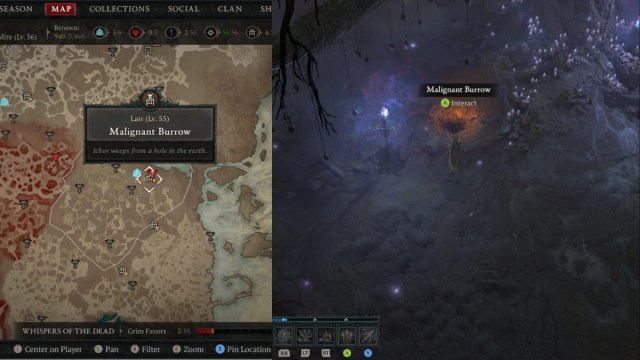 Comment trouver et activer Terrier malin dans Diablo 4 Comment trouver et activer Terrier malin dans Diablo 4