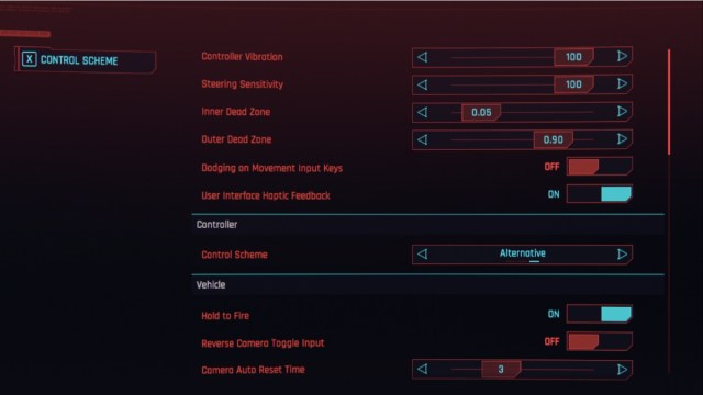 Explication des meilleurs parametres de la manette Cyberpunk 2077 20 Explication des meilleurs parametres de la manette Cyberpunk 2077 20