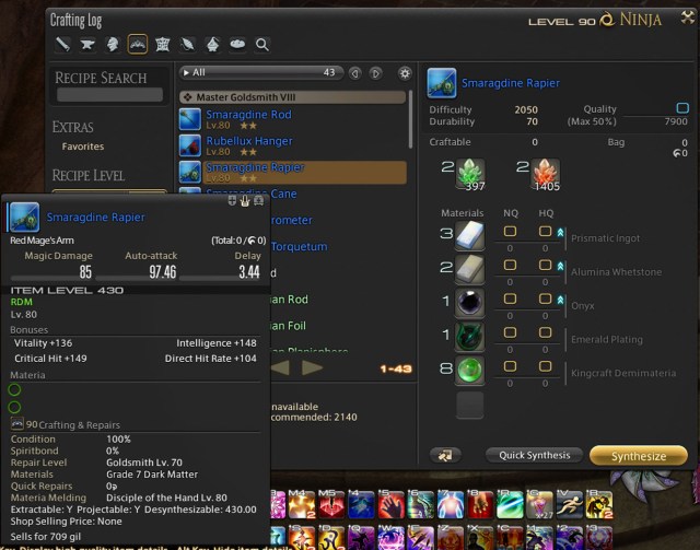 FFXIV Ou se procurer les armes Emeraude Smaragdine FFXIV Ou se procurer les armes Emeraude Smaragdine