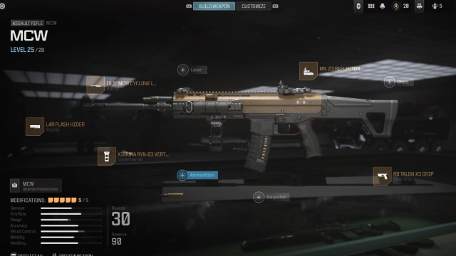 Meilleur chargement MCW dans Modern Warfare 3 Meilleur chargement MCW dans Modern Warfare 3