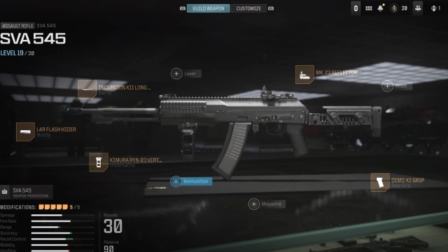 Meilleur chargement SVA 545 pour Modern Warfare 3 SVA 545 Pièces jointes