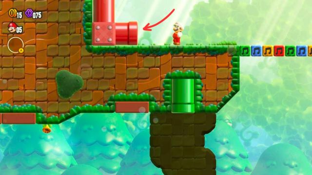 Super Mario Wonder Plantes de piranha sur lemplacement secret Super Mario Wonder Plantes de piranha sur lemplacement secret