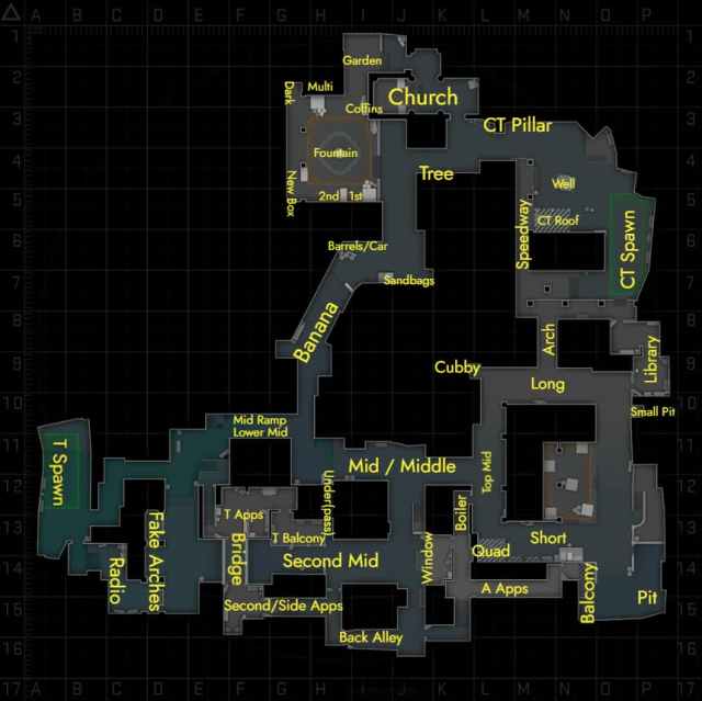 Toutes les legendes Inferno dans CS2 Map Guide Toutes les legendes Inferno dans CS2 Map Guide