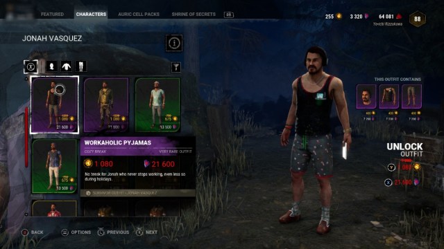 Collection Dead by Daylight Cozy Break tous les cosmetiques Collection Dead by Daylight Cozy Break tous les cosmetiques