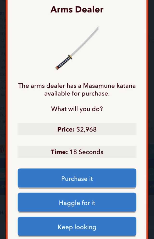 Comment obtenir un Katana dans BitLife Comment obtenir un Katana dans BitLife