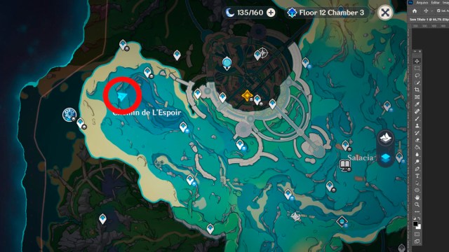 Comment trouver et battre lHydro Tulpa dans Genshin Impact Emplacement de la carte Genshin Impact Hydro Tulpa