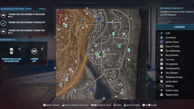 Emplacement de lechantillon dessence du bazar de Hamza dans MW3 Carte du bazar de Hamza
