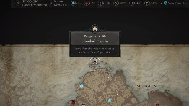 Ou sont les profondeurs inondees dans Diablo 4 –Repondu Emplacement des profondeurs inondées dans Diablo 4