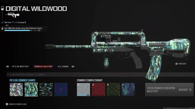 Quest ce que le camouflage platine dans MW3 Zombies –Repondu Camouflage Platine MW3
