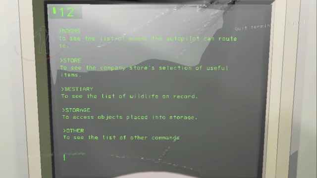 Tous les commandements terminaux de Lethal Company Tous les commandements terminaux de Lethal Company