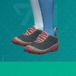 1703038341 36 Tous les nouveaux articles de mode dans Pokemon Indigo Disk Capture d’écran de Pokemon Scarlet et Violet de chaussures de course multicolores.