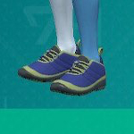 1703038341 728 Tous les nouveaux articles de mode dans Pokemon Indigo Disk Capture d’écran de Pokemon Scarlet et Violet de chaussures de course marines.