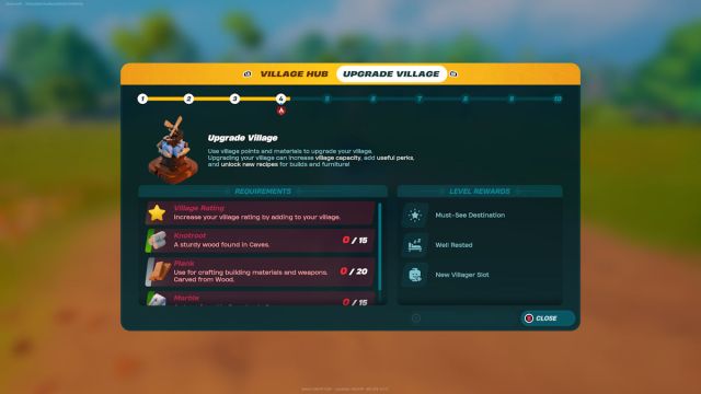 Comment augmenter la cote du village dans LEGO Fortnite Comment augmenter la cote du village dans LEGO Fortnite