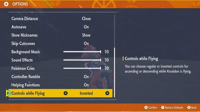 Comment changer les commandes de vol dans Pokemon Scarlet amp Comment changer les commandes de vol dans Pokemon Scarlet amp