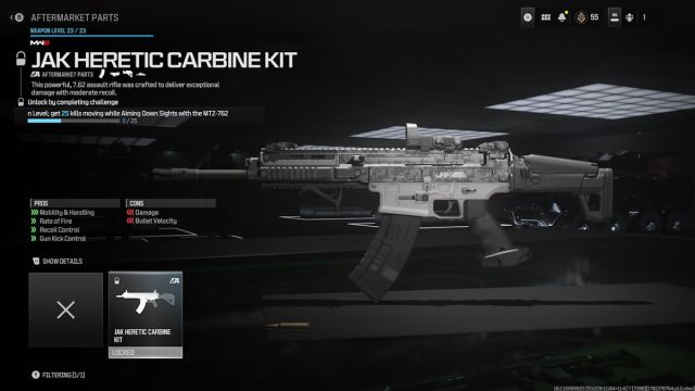 Comment obtenir le kit de carabine JAK Heretic dans MW3 Comment obtenir le kit de carabine JAK Heretic dans MW3