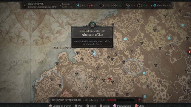 Ou se trouve labattoir de Zir dans Diablo 4 Ou se trouve labattoir de Zir dans Diablo 4