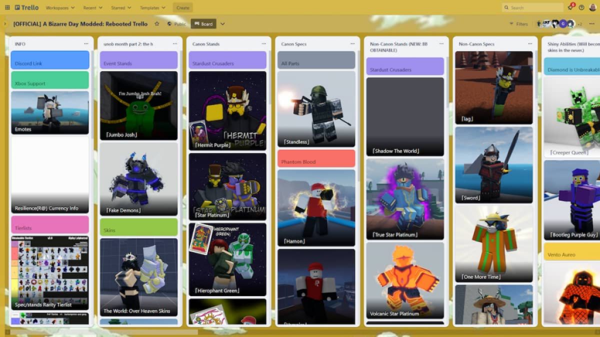 1705334336 398 A Bizarre Day Modde Redemarre Trello amp Discord Liens A Bizarre Day Modded : lien Trello redémarré
