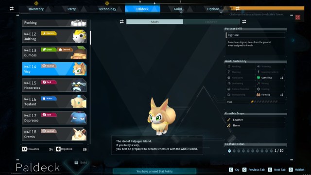 1705789905 266 Comment obtenir et cultiver du cuir dans Palworld Palworld Paldeck Pals en cuir