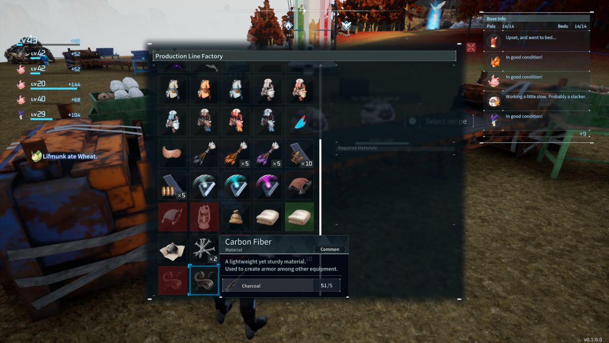 1706042163 479 Comment obtenir de la fibre de carbone dans Palworld Banc Palworld en fibre de carbone