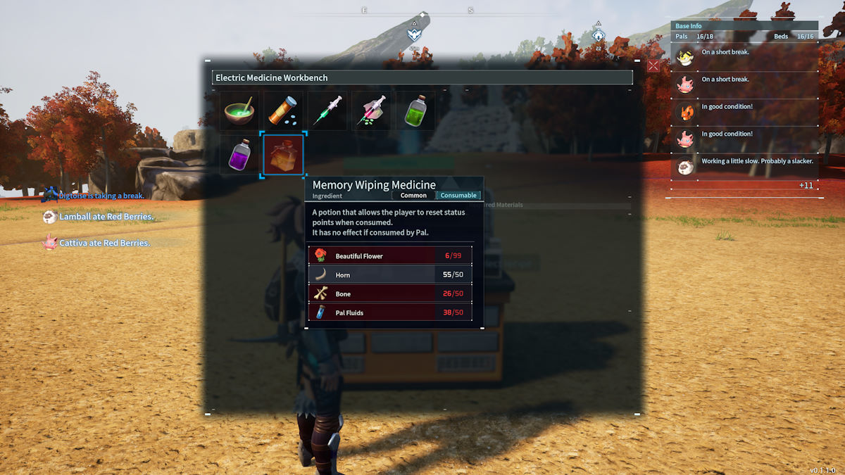 1706045047 93 Comment respecialiser les points de statut dans Palworld Machine d’effacement de mémoire Palworld