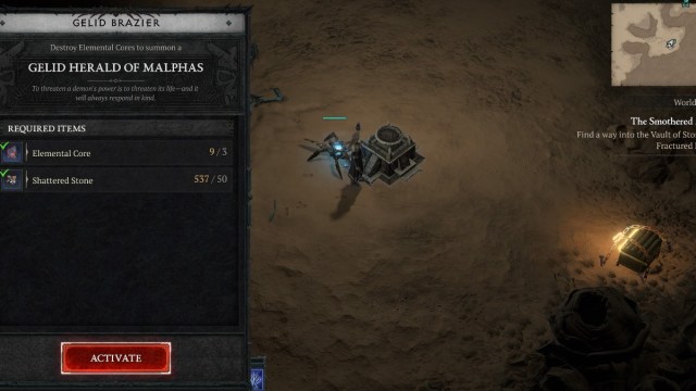 1706060701 52 Comment terminer les tremblements arcaniques dans Diablo 4 Héraut de Malphas Brasero