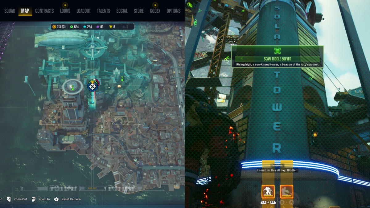 1706700889 956 Comment resoudre les enigmes du quartier de Riddlers Wonderland dans Les énigmes du quartier du pays des merveilles de Riddler dans Suicide Squad : Tuez la Ligue des Justiciers