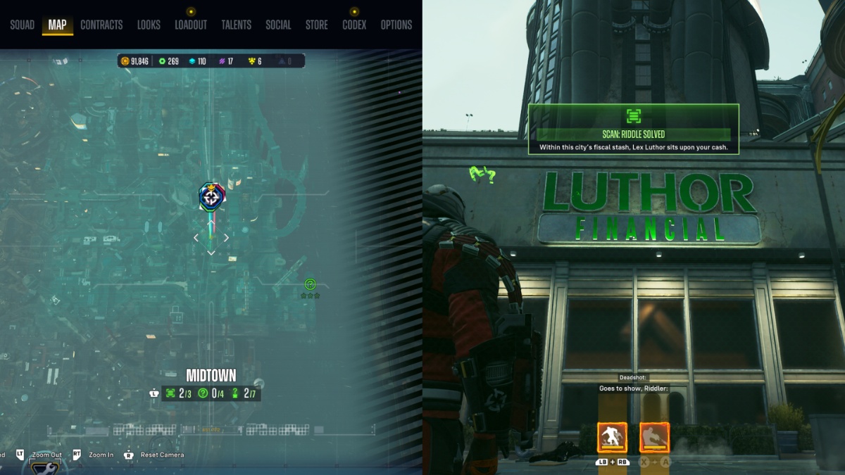 1706702334 263 Comment resoudre les enigmes de Midtown de Riddler dans Suicide Les énigmes de Midtown de Riddler dans Suicide Squad : Tuez la Ligue des Justiciers