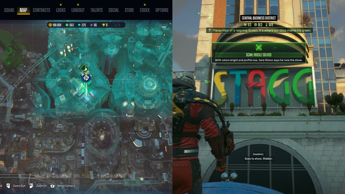 1706704129 733 Comment resoudre les enigmes du quartier central des affaires de Les énigmes du quartier central des affaires dans Suicide Squad : Tuez la Ligue des Justiciers