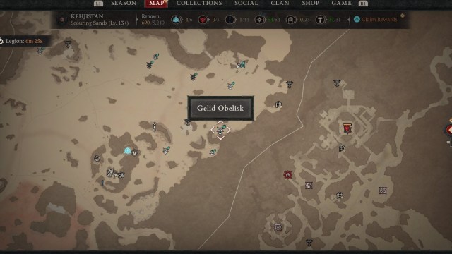 Comment obtenir des noyaux elementaires dans la saison 3 de Emplacement de l’obélisque dans Diablo 4