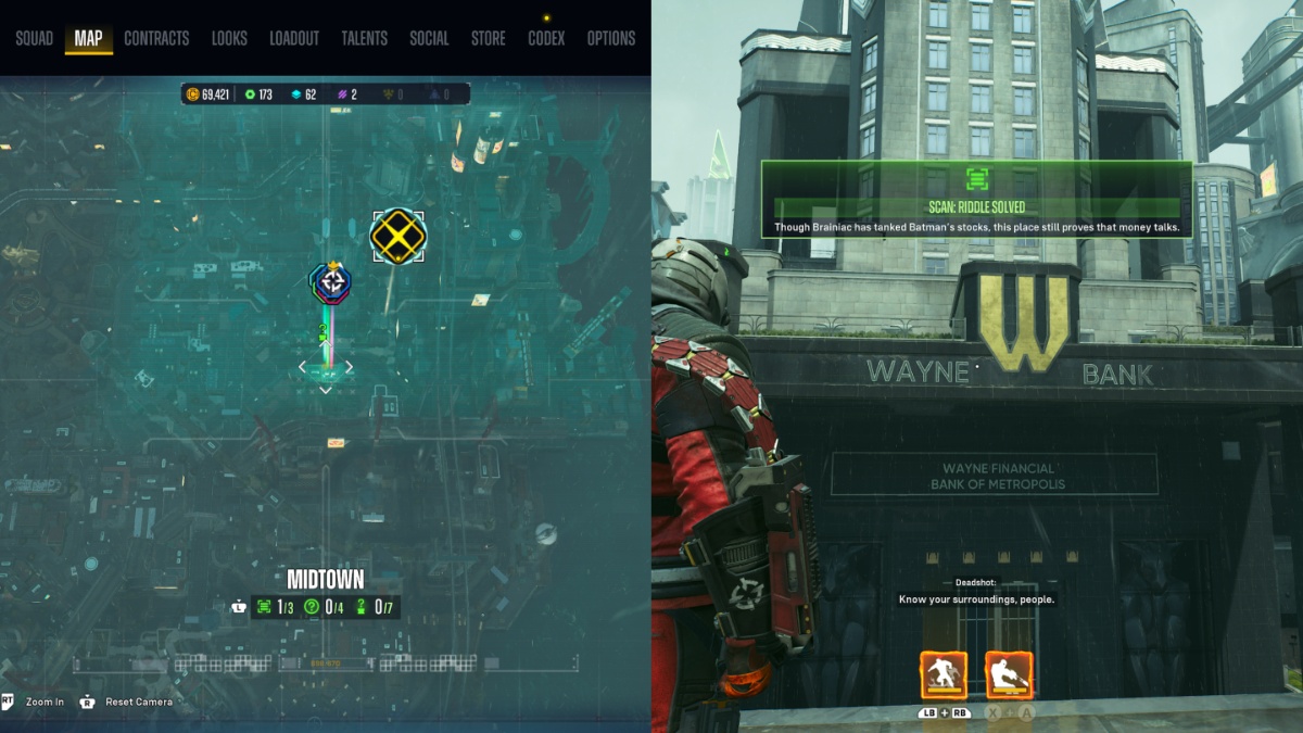 Comment resoudre les enigmes de Midtown de Riddler dans Suicide Les énigmes de Midtown de Riddler dans Suicide Squad : Tuez la Ligue des Justiciers