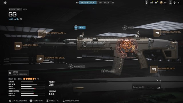 Meilleur equipement MCW dans les parties classees de MW3 Meilleur equipement MCW dans les parties classees de MW3
