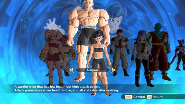 Meilleurs attributs et builds pour Saiyan dans Dragon Ball Xenoverse Créez votre propre saiyan dans Dragonball Xenoverse 2